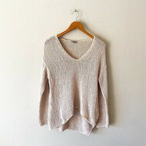 Helmut Lang loose knit linen blend sweater